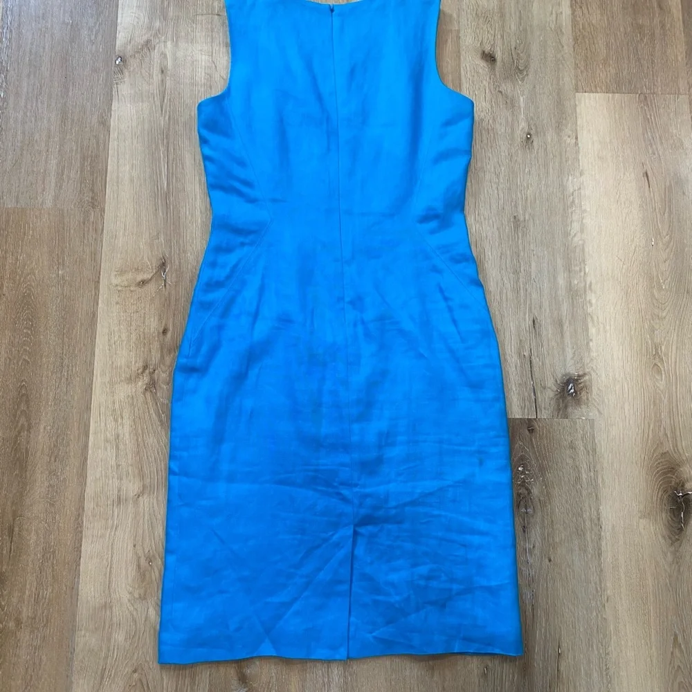 Talbots Linen Sheath Dress Size 4 - Picture 6 of 12
